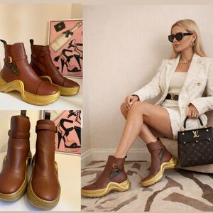 Louis Vuitton Calfskin Archlight Ankle Boots 💫
